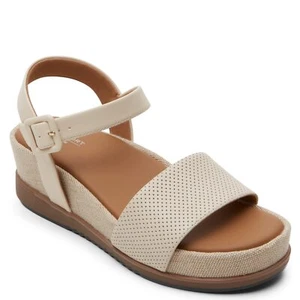 Rockport Sandalo Donna Delanie 2 Pezzi, Vaniglia, 8 - Foto 1 di 5