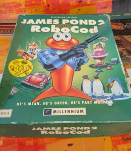 James Pond 2 Robocod (1992) Commodore Amiga (Disco, Manual, Caja) funciona 16 bits - Imagen 1 de 3