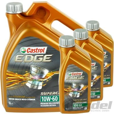 8L CASTROL EDGE SUPERCAR 10W-60 TITANIUM passend für BMW M API SN ACEA A3 B3 B4