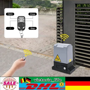 Motor de accionamiento de puerta 2000 kg abridor de puerta accionamiento de puerta corredera accionamiento de puerta puerta corredera 750 W - Imagen 1 de 24