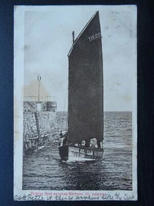 Scotland ST. ANDREWS Fishing Boats Reg DE 601 Sovereign in Harbour Old Postcard - Picture 1 of 2