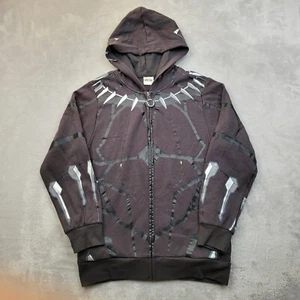 Black Panther Hoodie Boys Large Sweater Jacket Marvel Mad Engine Costume Youth - Picture 1 of 8