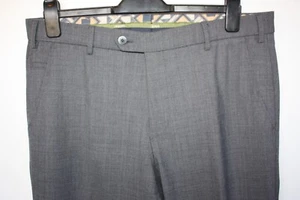 Vintage Meyer Roma grey comfort dress trousers W 36 L 32 mod casual - Picture 1 of 7