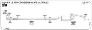 CATALIZZATORE PER OPEL Agila A 1,3 16V CDTi 1248 cc 69 cv/51 Kw KAT 2003 - Imagen 1 de 1