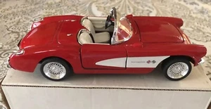 1957 Chevrolet Red/White Corvette Model SS7708 Car Die Cast 1:24 Item #73081 - Picture 1 of 8