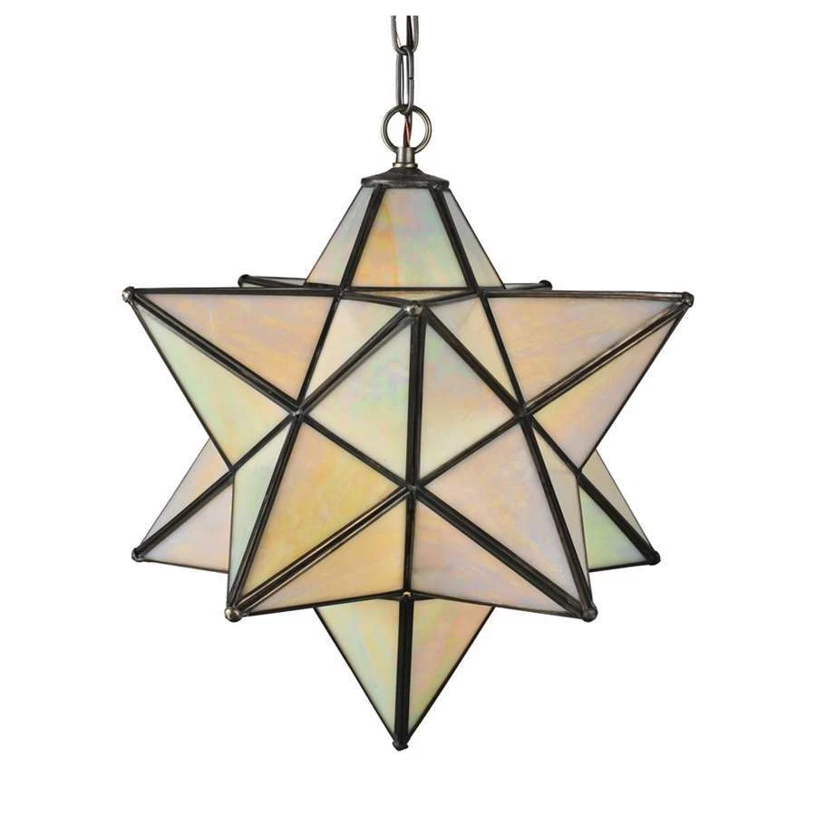 Colgante Meyda Lighting 18'W Estrella Morava Beige Iridiscente, Bai - 12114 Foto 1 de 1