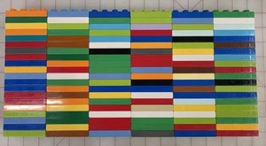 Lego Duplo 120 - 2x4 Base plate Bricks Block Flat Baseplates Thin 2 x4 lot MA29c - Picture 1 of 2