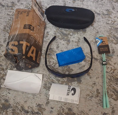 Costa Del Mar Whitetip 104 Sunglasses 6S9056 905604 58 Black w/ Blue Lens - Image 1 of 4