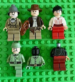 Lego Indiana Jones Minifigures Lot Marion Soldier Thug Professor