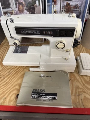 Sears Kenmore швейная машина модель 385 с ручной, педаль, отличное! Изящный - Изображение 1 из 4