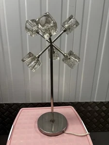 IKEA Isasa Glass Ice Cube Dimmer Table Lamp Light Typ B0507 Used - Picture 1 of 5