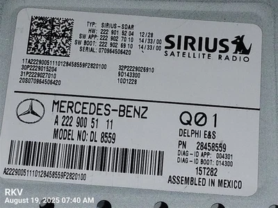 CHASIS CONTROL MODULE 2229005111 2016 MERCEDES-BENZ C300 Foto 1 de 4