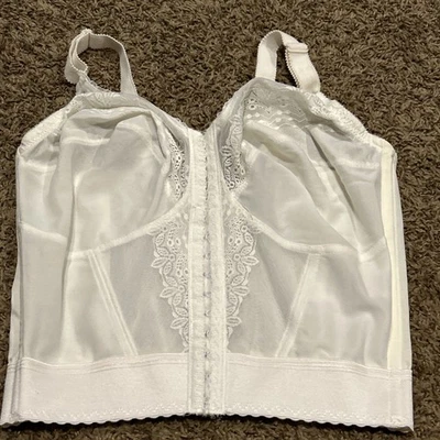 De Colección Bali Corsé Sujetador Blanco Encaje Borde Bustier Talla 36 DD Sujetador Lencería Boudoir A33 Foto 1 de 3