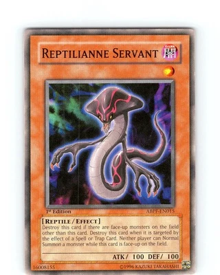 Yu-Gi-Oh TCG Reptilianne Servant ABPF-EN015 1st Edition Regular Common Card NM - Image 1 of 2