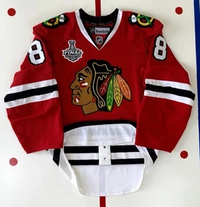 Maglia Chicago Blackhawks Patrick Kane 2013 Stanley Cup Finals Reebok Edge 2.0 - Foto 1 di 9