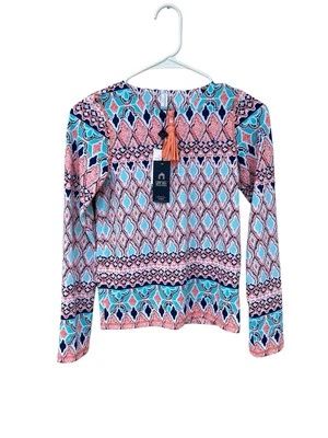 Nuevo con etiquetas Top de natación Cabana Life Girl’s St. Barts protector de lavado manga larga - Talla 12 Foto 1 de 4