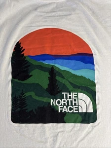 Camisa North Face Para Hombre 2XL Blanca Manga Larga Montaña Gráfico Logo Exterior - Imagen 1 de 7