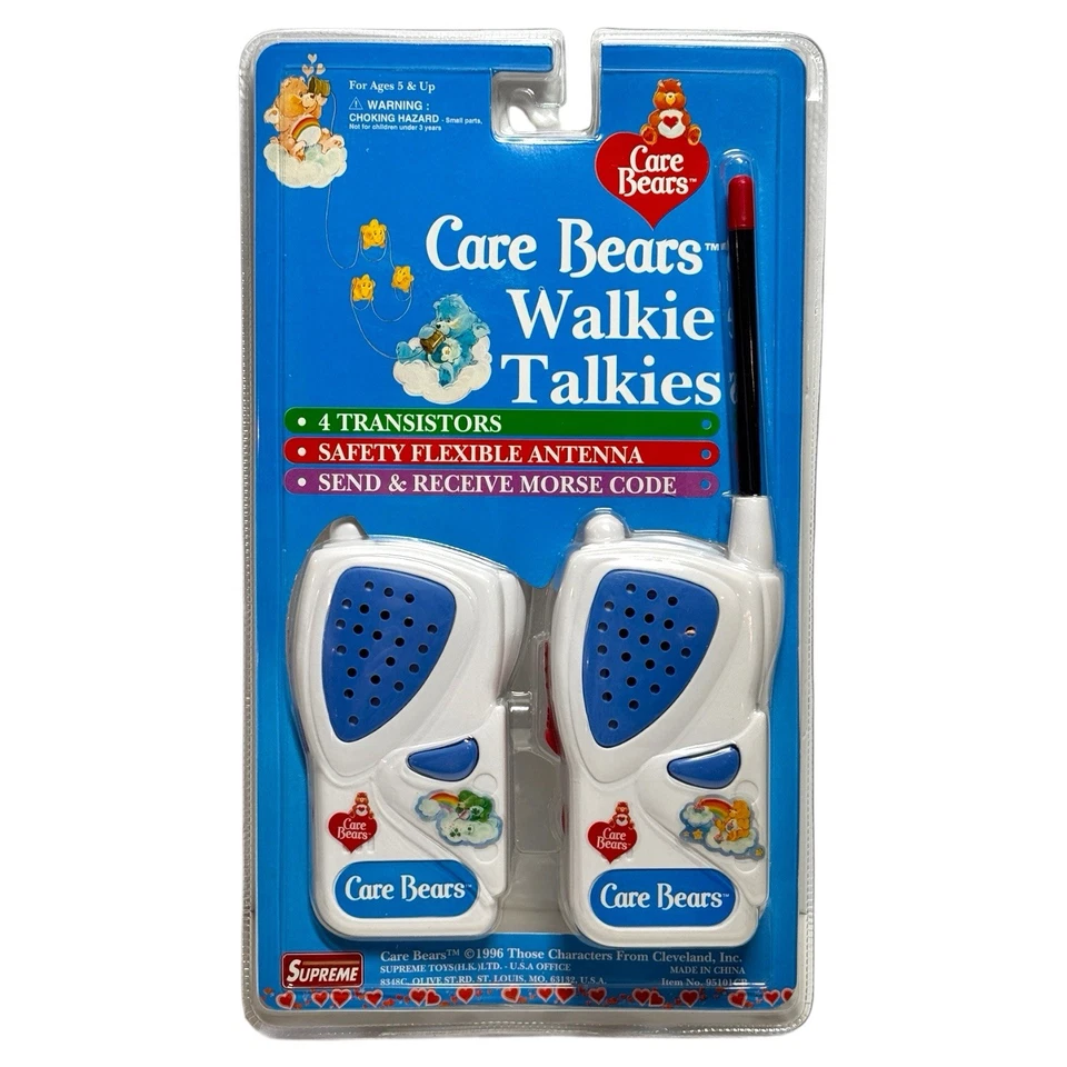 1996 Care Bears Walkie Talkies New Sealed Vintage Electronic Radio Toy Rare! - Image 1 of 2