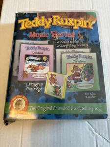 NEU - TEDDY RUXPIN Musik Serie 1 - 2 Geschichtenbücher & 1 Kassette 2006 Weihnachten  - Bild 1 von 7