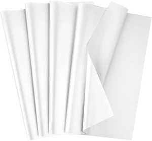 80 Blatt weißes Seidenpapier 14x20 - Geschenkpapier & Basteln - Bild 1 von 5