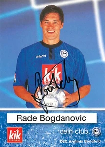 Rade Bogdanovic Autogrammkarte DSC Arminia Bielefeld Uhlsport Trikot - Bild 1 von 2
