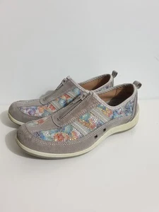 Scarpe da ginnastica donna Pavers chiusura zip taglia UK 3 grigio modello pelle - Foto 1 di 8