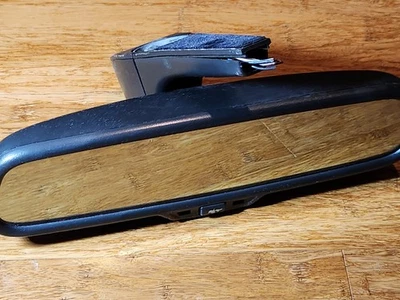 Espejo retrovisor negro para Audi A4 S4 A6 S6 2005-2009 OEM atenuación manual sin brújula Foto 1 de 4