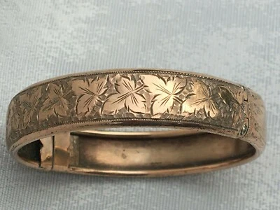 Ancien bracelet enfant argent massif et vermeil - Photo 1/4