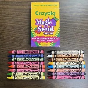 VTG Crayola Magic Scent Crayons 16 Count 1994 Made in USA Lightly Used - Picture 1 of 12