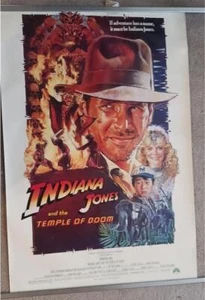 INDIANA JONES AND THE TEMPLE OF DOOM ONE SHEET POSTER 1984 ROLLING STYLE B - Bild 1 von 8