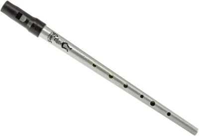 CLARKE TINWHISTLE Clarke Sweetone D Traditional Irish Tin Penny Whistle & Soft Black Whistle