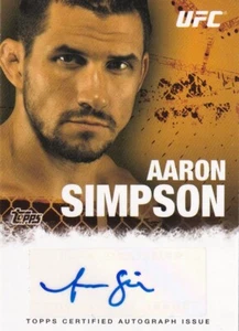 Topps 2010 UFC Series 4 Aaron Simpson #FA-ASI Fighter Autograph Card - Bild 1 von 2