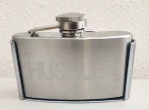 Hustler Stainless Steel Flask Metal Removable Concealed Belt Buckle 2005 - Picture 1 of 4