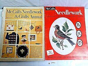 Vintage 1956 McCall's Needlework & Crafts Annual Spring/Summer Magazine lot of 2