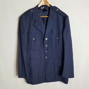 Vintage Pembroke Mens Military Issue Naval Wool Peacoat Coat Size 43S Large CLH