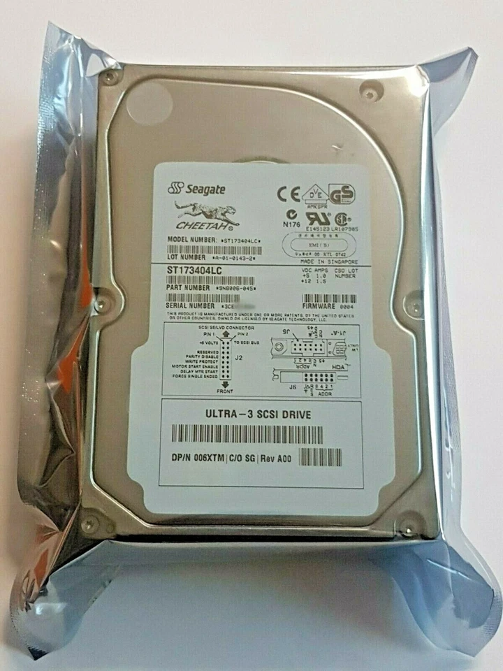 73.4 GB Seagate ST173404LC 80-PIN Ultra-160 SCSI 4MB HDD 3.5 " Hard Drive New - Image 1 of 1