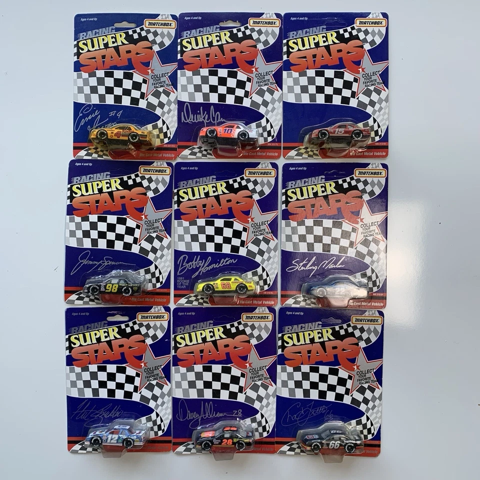 Lote de 9 Matchbox Racing Superstars 1992 vintage Foto 1 de 4