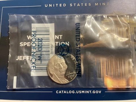 2020 W Nickel West Point with COA and Original Government Packaging Cover