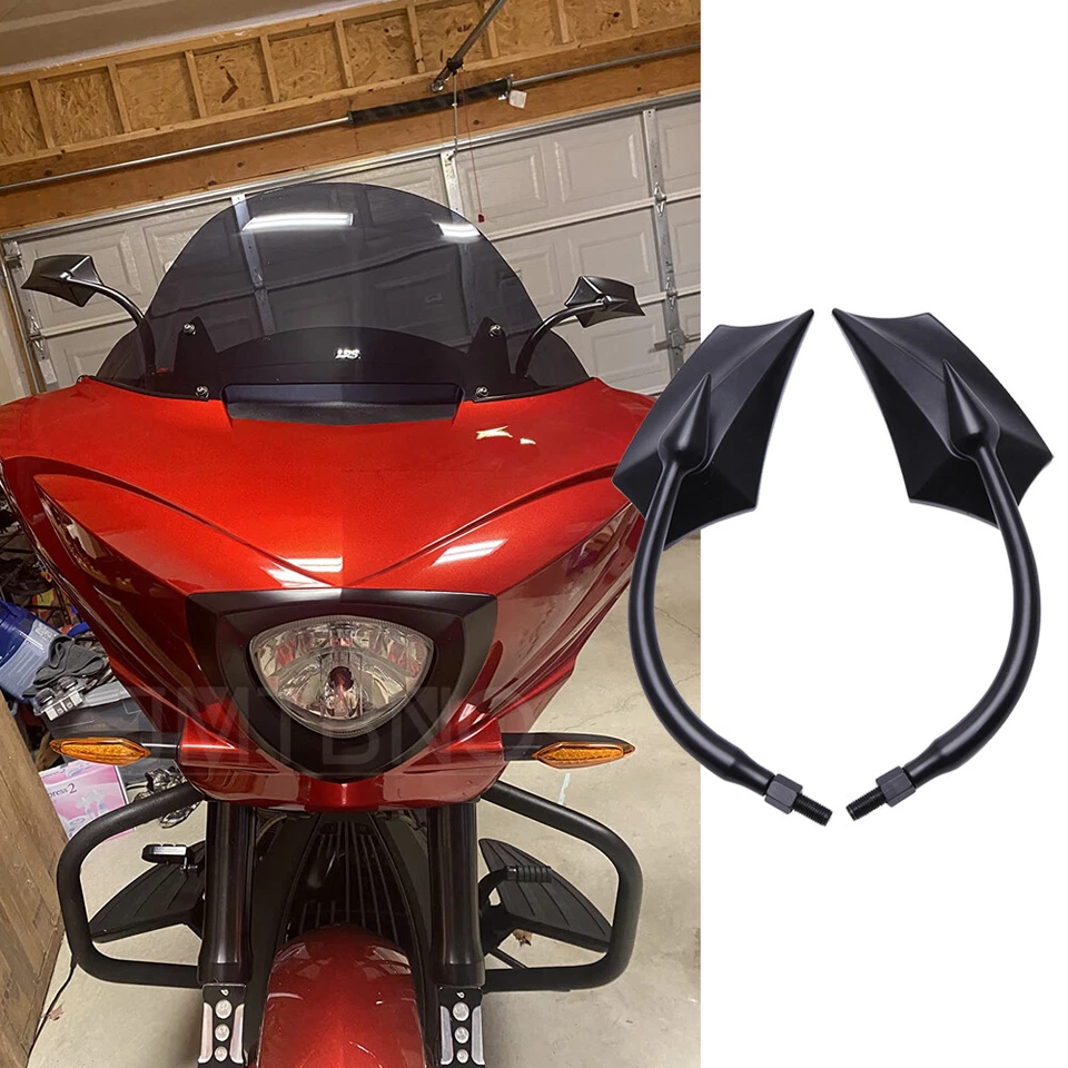 For Victory Cross Country Roads Touring Cruiser Motorcycle Rearview Side Mirrors - Image 1 of 4