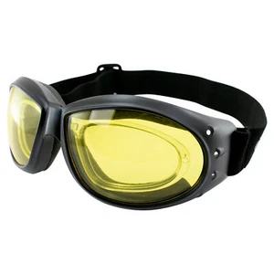 Gafas acolchadas para motocicleta Global Vision Eliminator RX marco negro ANSI - Imagen 1 de 8
