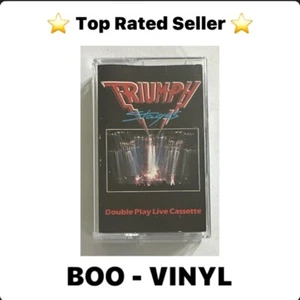 Triumph - Stages ~ Cassette Tape Hard Rock Paper Labels EX / M Condition - Imagen 1 de 7