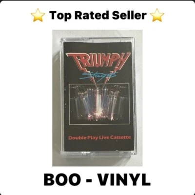 Triumph - Stages ~ Cassette Tape Hard Rock Paper Labels EX / M Condition - Image 1 of 4