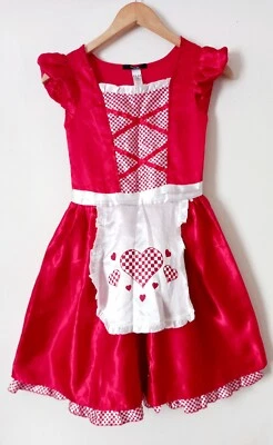 World Book Day Alice In Wonderland Costume  Queen Of Hearts Girls Age  11-12 - Image 1 of 4