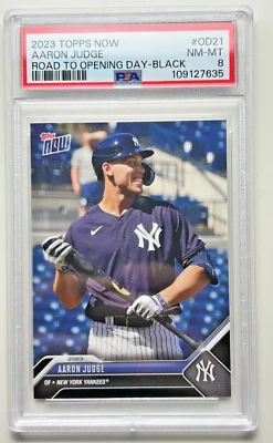 2023 Topps Now Aaron Judge Road to Opening Day-Black /99 #OD21 NM-MT 8 Yankees - Image 1 of 2
