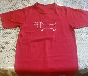 Vintage JC Penney Towncraft Penn Prest 1970's T-shirt Dog (Dachshund)Logo Womens - Picture 1 of 6