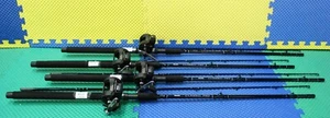 Okuma Classic Pro Black 7' 6" Line Counter Trolling Combo CPC-762-MA 20D 4 PACK! - Picture 1 of 11