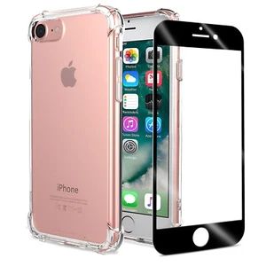 Hülle für iPhone 7 / 8 SE 2020 SE 2022 Stoßfest Gel Cover + Displayschutz - Bild 1 von 11