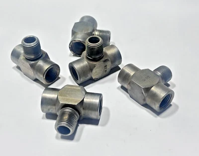 TF3609x8 WEATHERHEAD Steel 1/2" MPT x 1/2" FPT Pipe Thread Male Branch Tee - Image 1 of 4