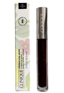 Clinique Pop Plush Creamy Lip Gloss (01 Black Honey Pop) 3.4 ml/.11 oz NIB - Picture 1 of 1
