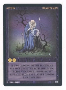 ***DRAGON MAN*** Action card #213 - WYVERN CCG Limited Edition Rare-2 - LP - Picture 1 of 2